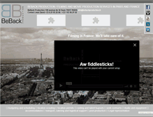 Tablet Screenshot of bebackproduction.fr